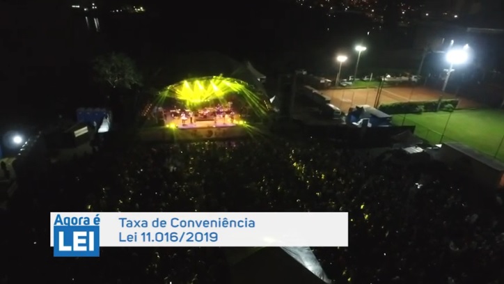 Agora é Lei – Taxa de Conveniência –