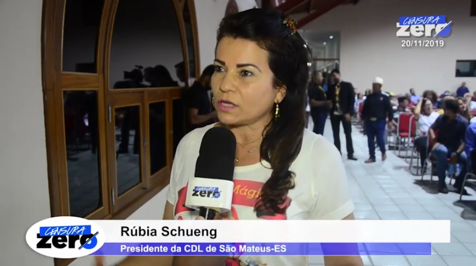 Rúbia Schueng, presidente da CDL: ‘Estamos clamando por melhorias na segurança pública em São Mateus’