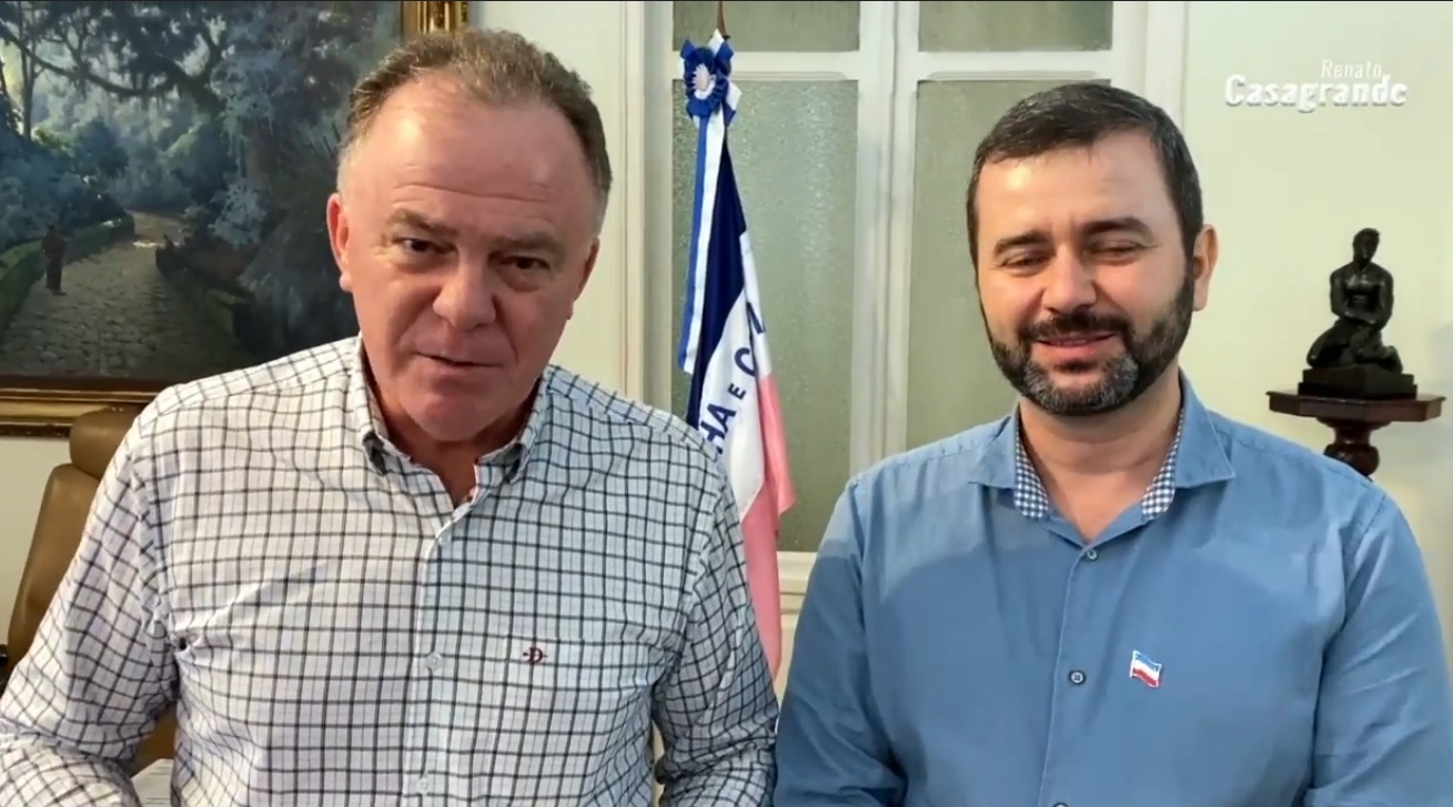Casagrande anuncia expansão do Samu nos municípios do ES; veja do Governador com o Secretário de Saúde