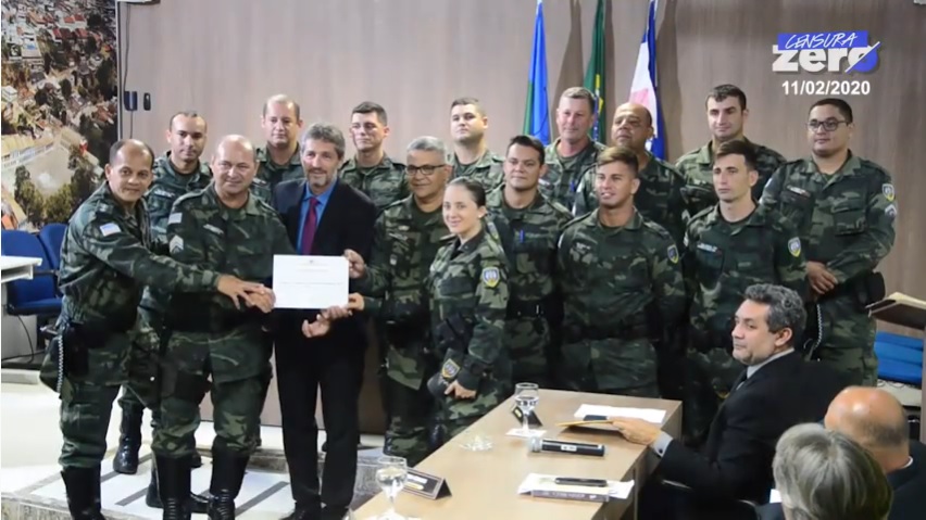 Câmara de Vereadores homenageia Polícia Militar Ambiental por trabalho de conscientização nas escolas de São Mateus