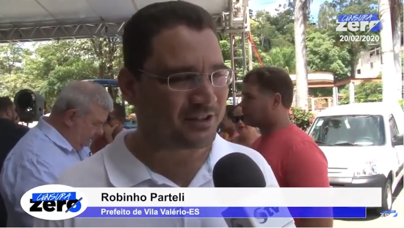Prefeito Robinho Parteli agradece picape entregue pela Seag para atendimento rural em Vila Valério
