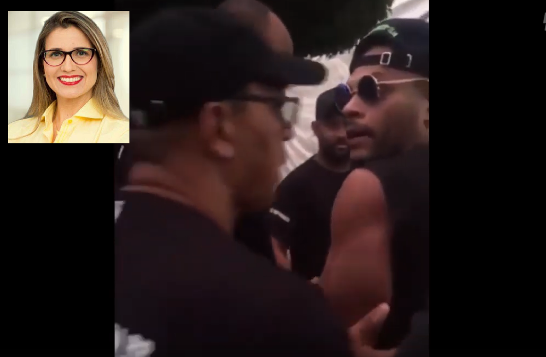 Prefeita é xingada por Tony Salles depois de reclamar de atraso do show do Parangolé