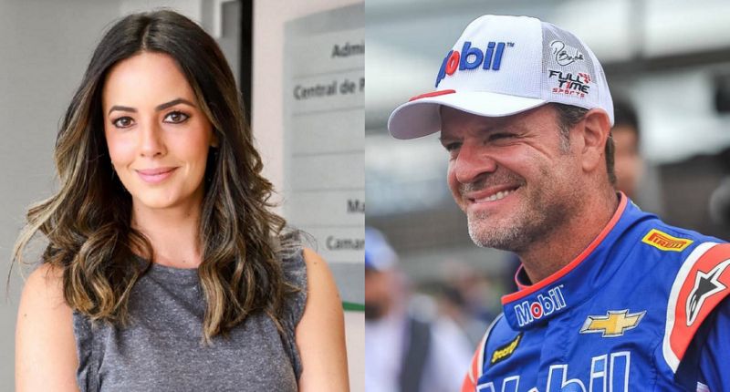 Jornalista Paloma Tocci assume namoro com Rubens Barrichello