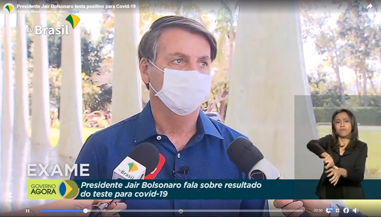 ‘Gripezinha’, hein?! Mesmo com ‘perfil de atleta’, Presidente Bolsonaro testa positivo para covid-19