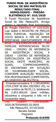 SÃO MATEUS – Daniel adquire mais 30 mil cestas básicas emergenciais por quase R$ 3 milhões; distribuição será antes, durante e após o mês da eleição