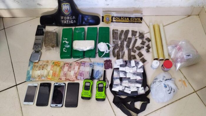 NOVA VENÉCIA – Polícias Militar e Civil apreendem drogas e animal silvestre em cumprimento de mandados