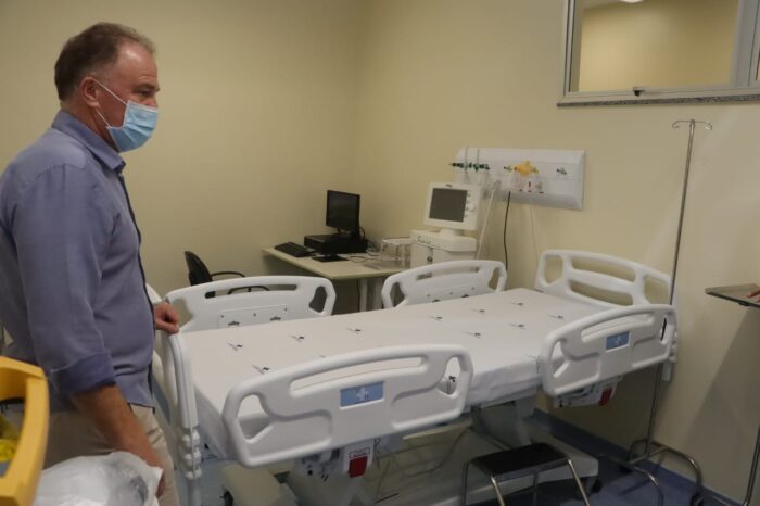 Governo do ES entrega mais 20 leitos de UTI Covid-19 no Hospital São Lucas