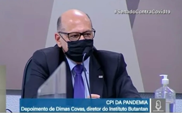 AO VIVO – CPI da Covid-19 ouve Dimas Covas, diretor do Instituto Butantan