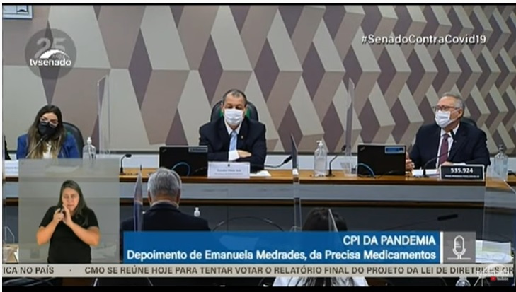 AO VIVO – CPI da Covid ouve Emanuela Medrades – 2º dia (14/07)