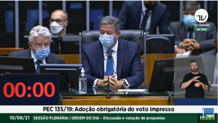 AO VIVO – Deputados federais votam PEC 135/19 – Adoção obrigatória do voto impresso (10/08)