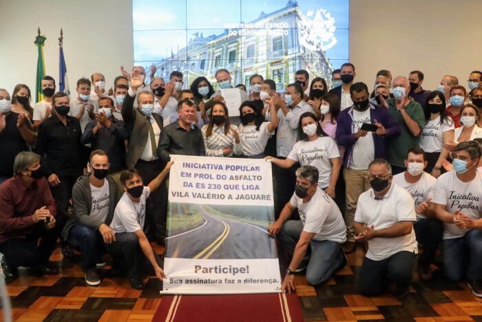 ES-230 – Governador anuncia R$ 150 milhões para pavimentação da rodovia Jaguaré-Vila Valério