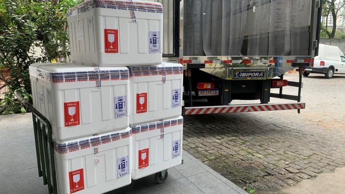 Mais 300 mil doses da Coronavac compradas pelo governo chegam ao ES