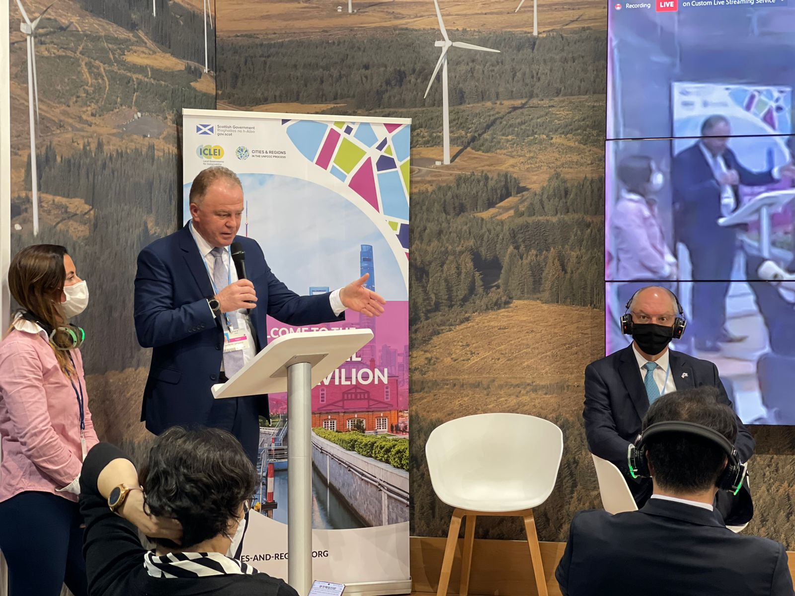 VÍDEOS – Na COP-26, Casagrande apresenta ações ambientais do ES e modelo do Consórcio Brasil Verde