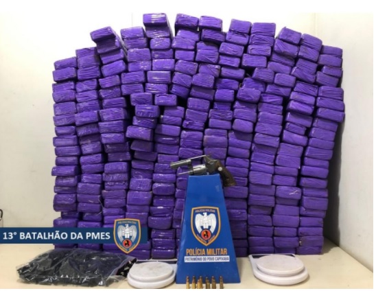 PM apreende carregamento de quase 250 tabletes de maconha em São Mateus