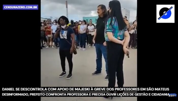 Daniel se descontrola com apoio de Majeski à greve dos professores em São Mateus e ouve lições sobre gestão e cidadania