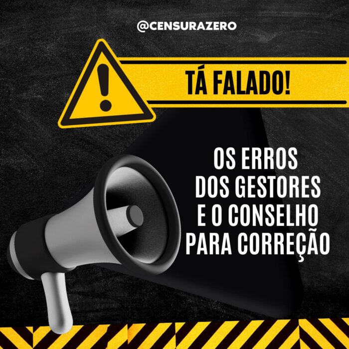 TÁ FALADO! – Os erros dos gestores e o conselho para correção – Sexta-feira (04/11/2022)
