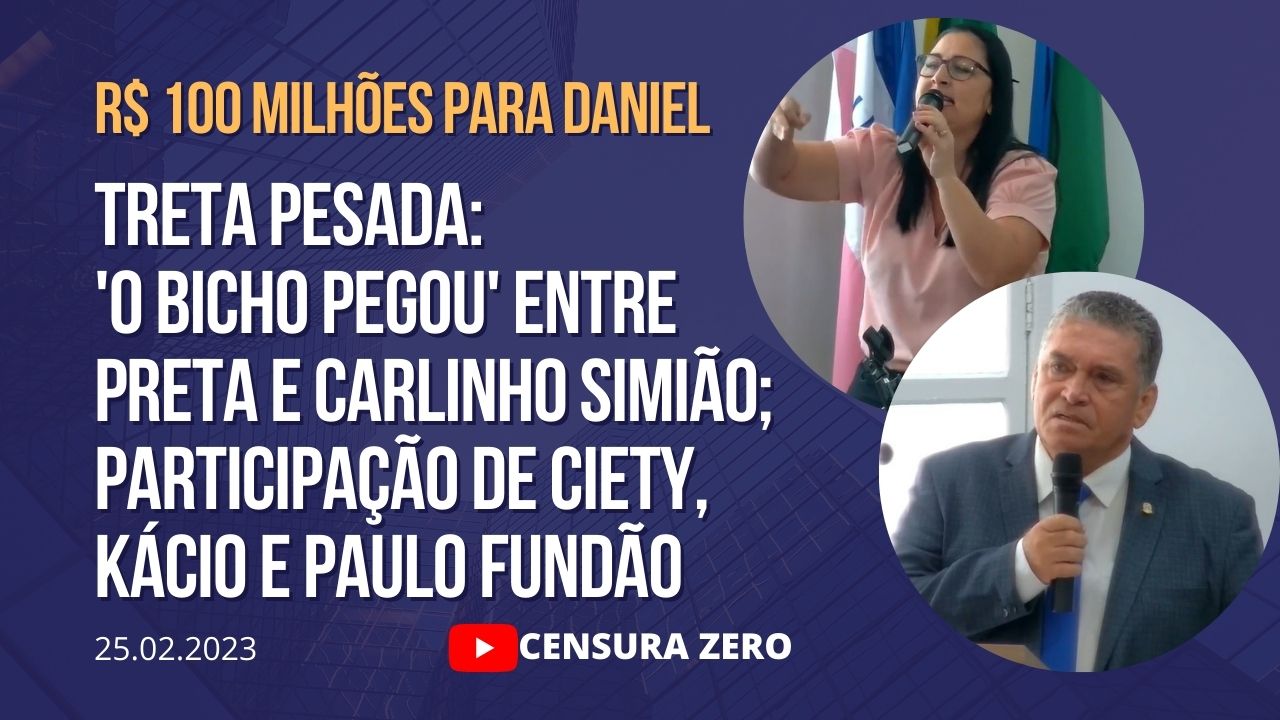 TOM POLÍTICO – ‘O bicho pegou’ entre Preta e Carlinho Simião; participação de Ciety, Kácio e Paulo Fundão; veja vídeo