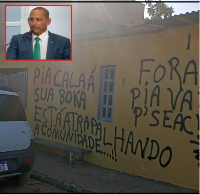 DESABAFO NA CÂMARA – Pia e ameaças com pichações na casa dele: vereador já acionou Polícia Civil e aponta chefe do gabinete do ódio que atua a mando do Prefeito