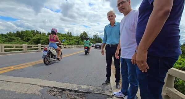 SÃO MATEUS – Com apoio de Vereadores, Marcus aciona Gandini para acelerar reforma da ponte sobre o Rio Cricaré