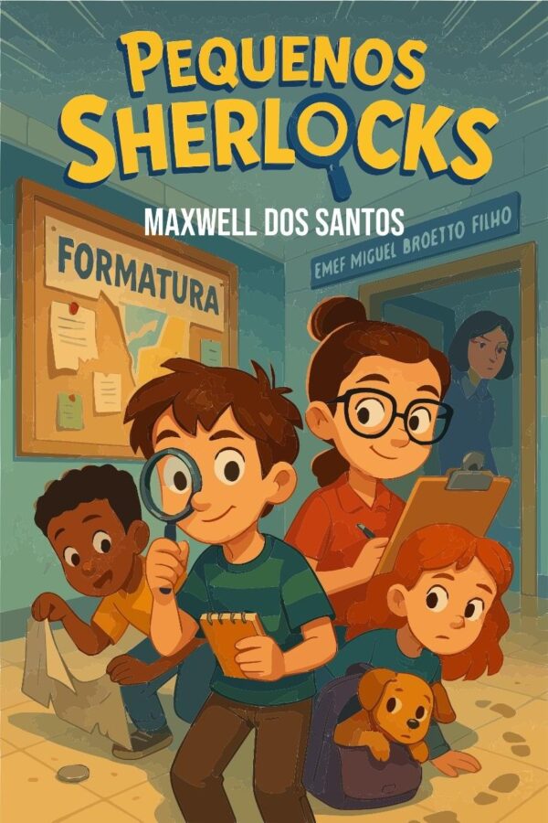 PALAVRAS & IDEIAS – Maxwell dos Santos lança ‘Pequenos Sherlocks’, uma aventura infantojuvenil com mistério e reflexão sobre vício em jogos online