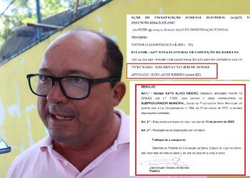 EXCLUSIVO – Erivan nomeia na Procuradoria em Conceição da Barra advogado que também é o seu defensor contratado nos processos eleitorais particulares da candidatura a prefeito; especialista vê “indícios de abuso de poder econômico continuado”; veja detalhes