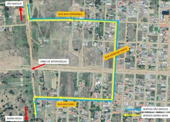 OBRAS ESTADUAIS EM SÃO MATEUS – DER-ES faz novo desvio para obras de macrodrenagem em Guriri